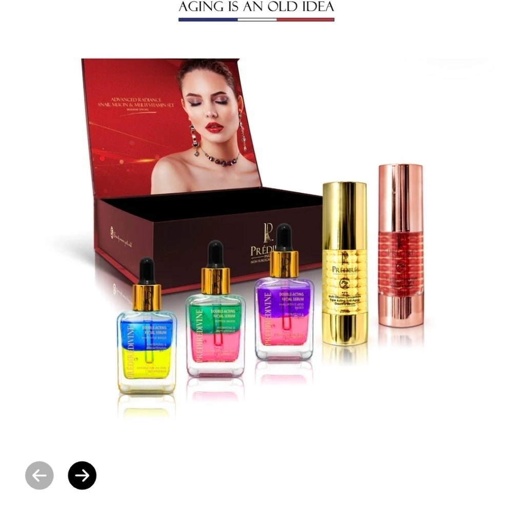 Premium Skincare Set Serums and Creams Predire Advanced Radiance Snail Mucin